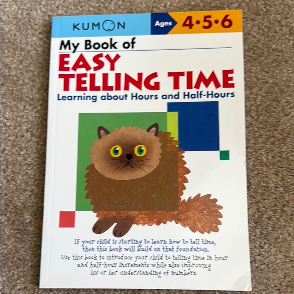 Kumon Easy Telling Time Book